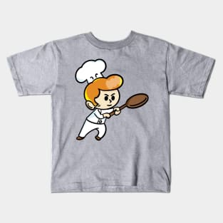 chef cartoon character  drawing design Kids T-Shirt